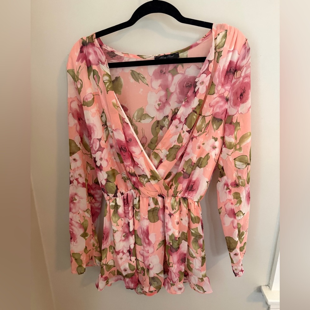 Honey Punch Floral Romper